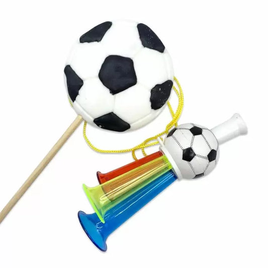 Football Lolly with whistle